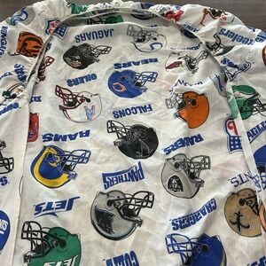 Vintage‎ 1995 NFL Fitted Twin Sheet All-Team Helmet Logo American Football USA